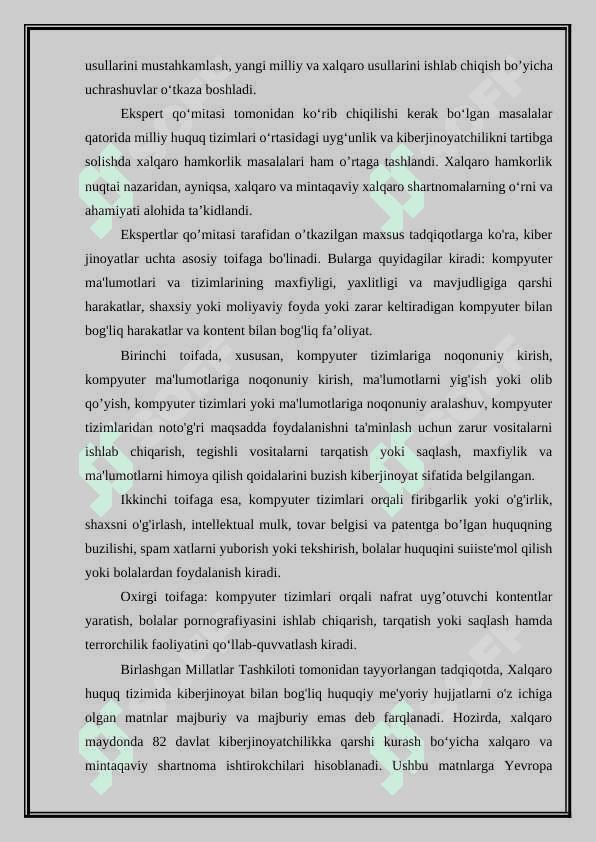 Internet orqali amalga oshirilgan terrorchilikka qarshi kurash. 7