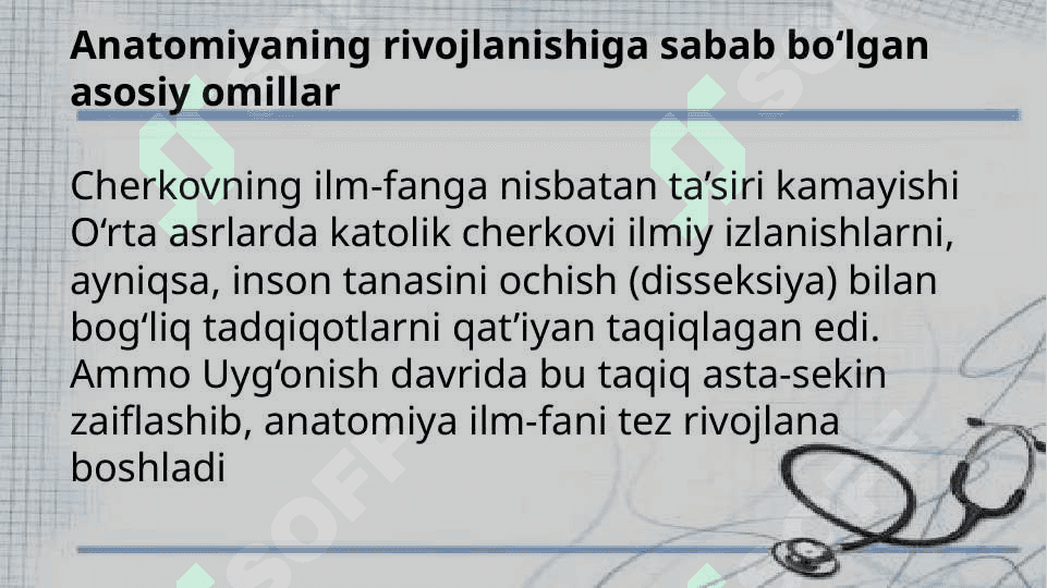 Uyg’onish davrida anatomik bilimlarning rivojlanishi 3