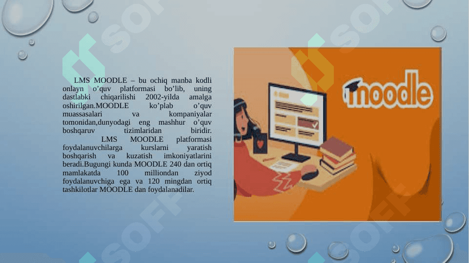 LMS MOODLEDA KURS YARATISH VA UNI SOZLASH 3