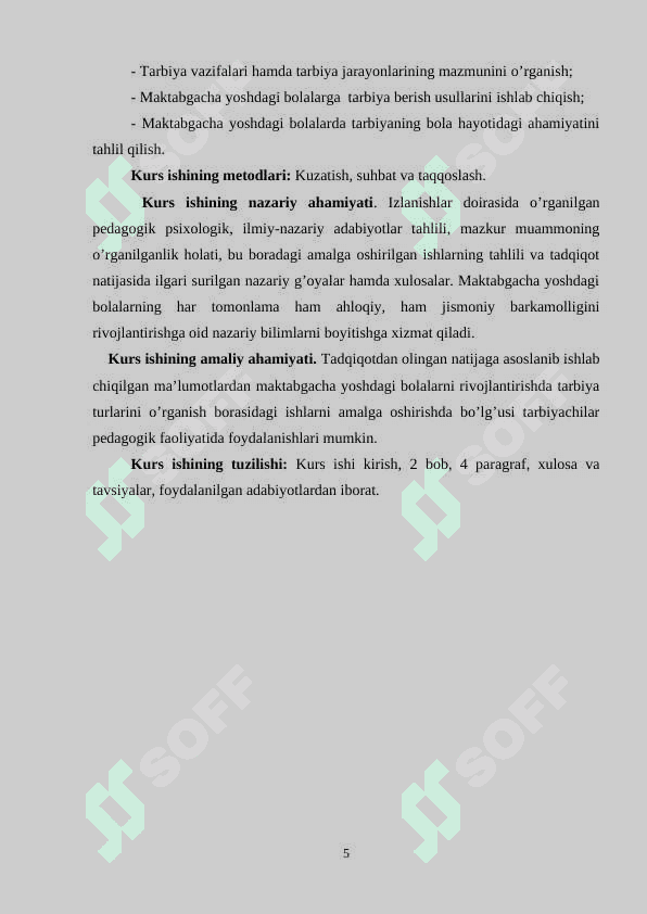 Maktabgacha yoshdagi bolalarga tarbiya berish usullari 5