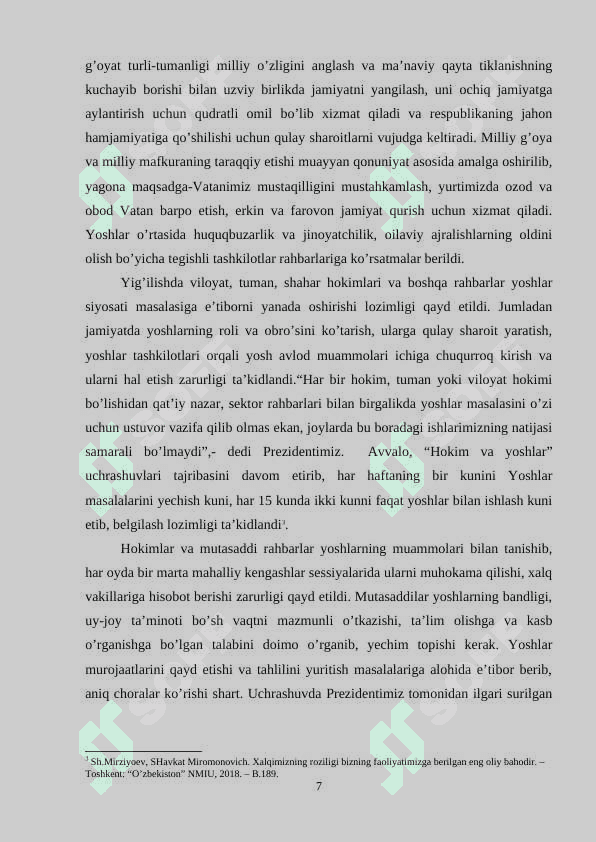 Tarix darslarida Prezident Sh.M. Mirziyoyev asarlaridan foydalanish metodlari 7