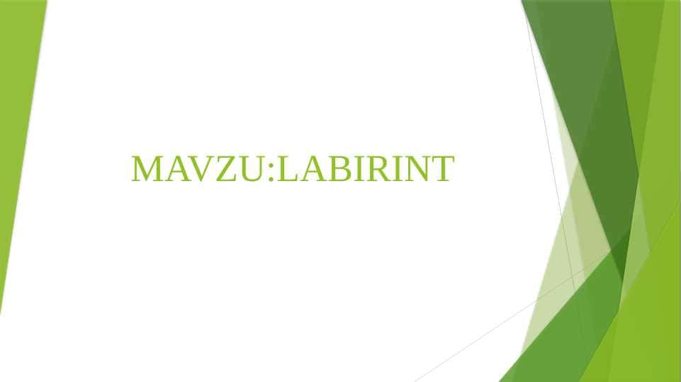 LABIRINT
