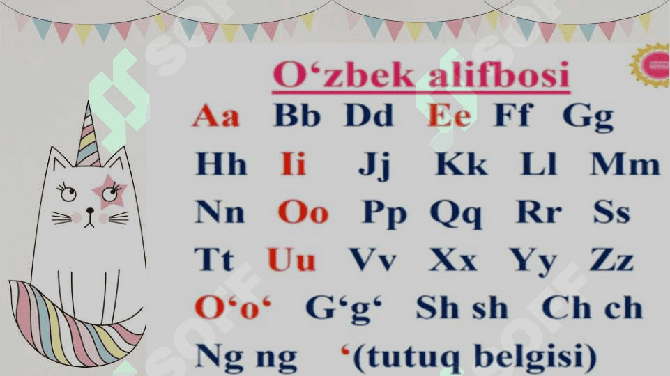 Unli harflarga oid ko'rgazmali qurollar tayyorlash 2