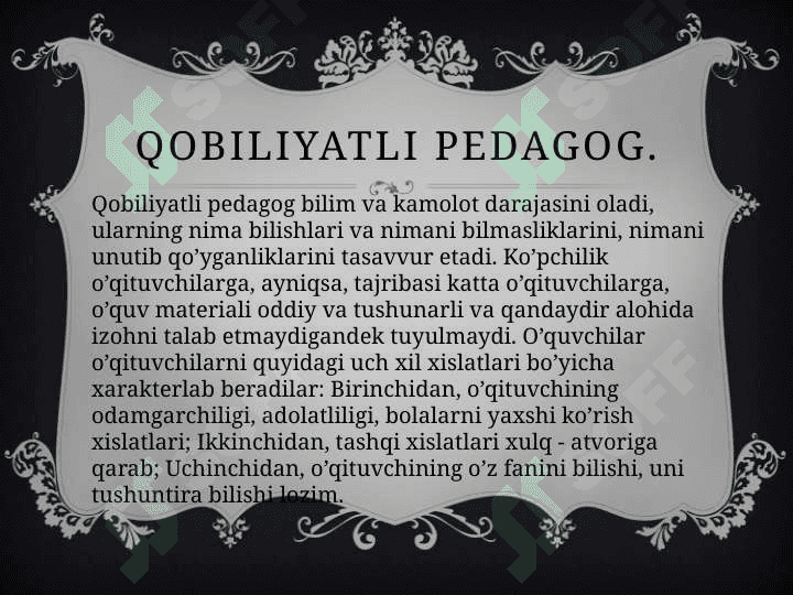Oʻqituvchining kommunikativ qobiliyati 4