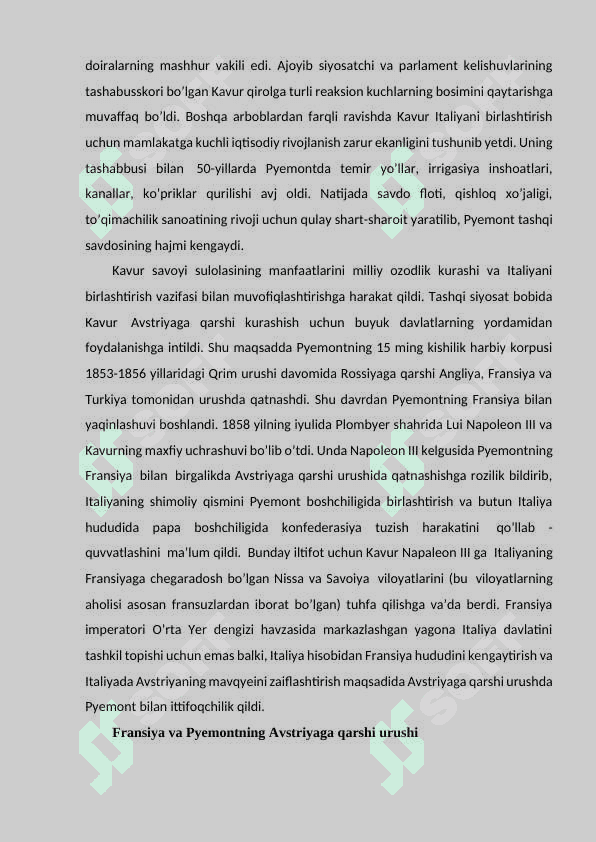 Italiya va Germaniya XIX asrda 3
