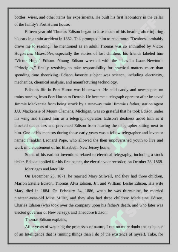 The father of creation Thomas Edison 4