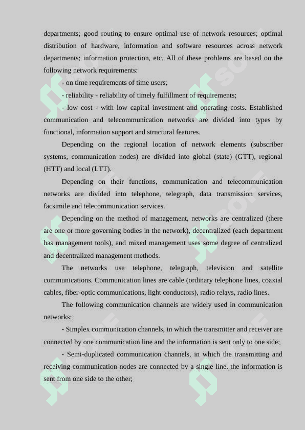 Telecommunication networks 3