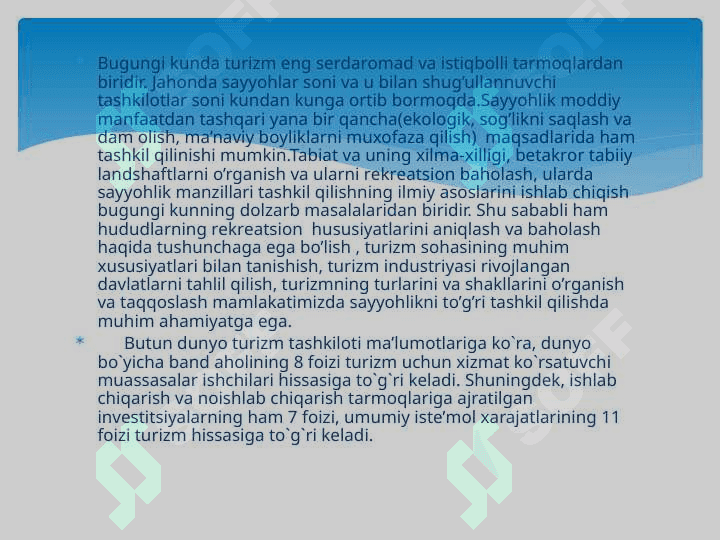 O‘zbekiston turizm geografiyasi 5