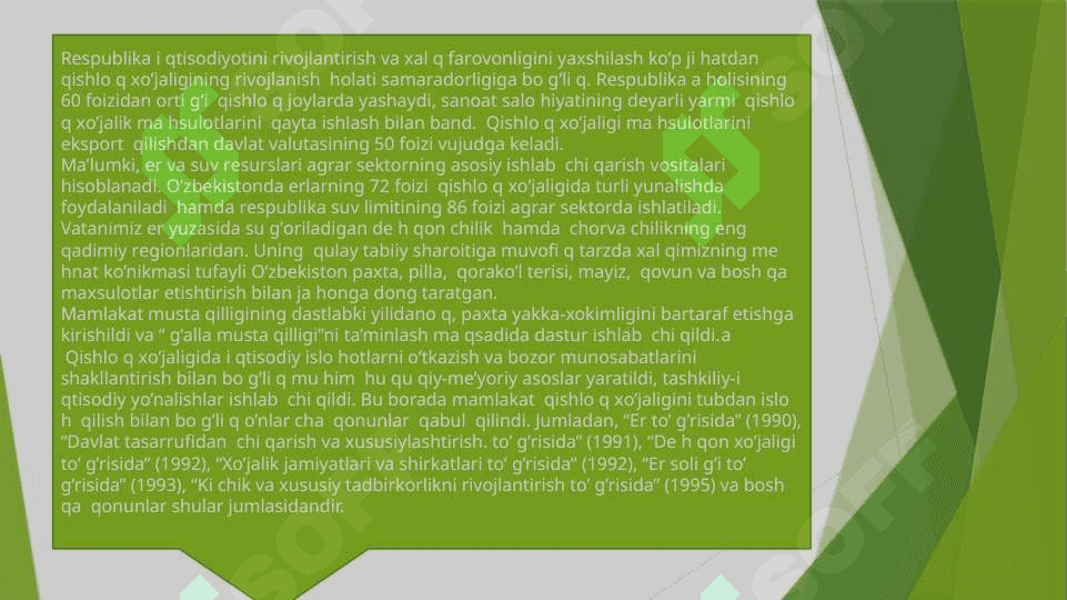 Jahon moliyaviy-iqtisodiy inqirozi sharoitida O‘zbekistоn qishloq xo‘jaligi geografiyasi 3