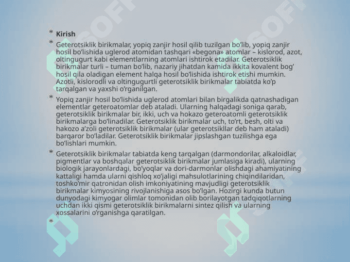 Pirrol va uning hosilalari 2