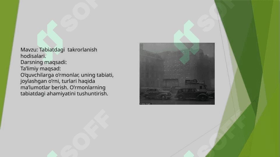 Tabiatdagi  takrorlanish hodisalari 2