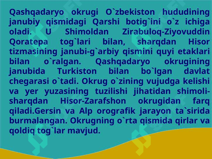 Qashqadaryo okrugi 2