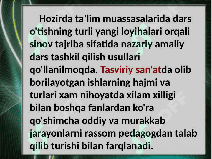 Tasviriy sanʼat darslarini tashkil etishda STEAM yondashuv asosida zamonaviy texnologiyalardan foydalanish 2