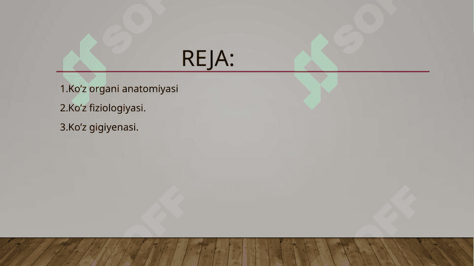 Ko’rish a’zosining fiziologiyasi va gigiyenasi 2