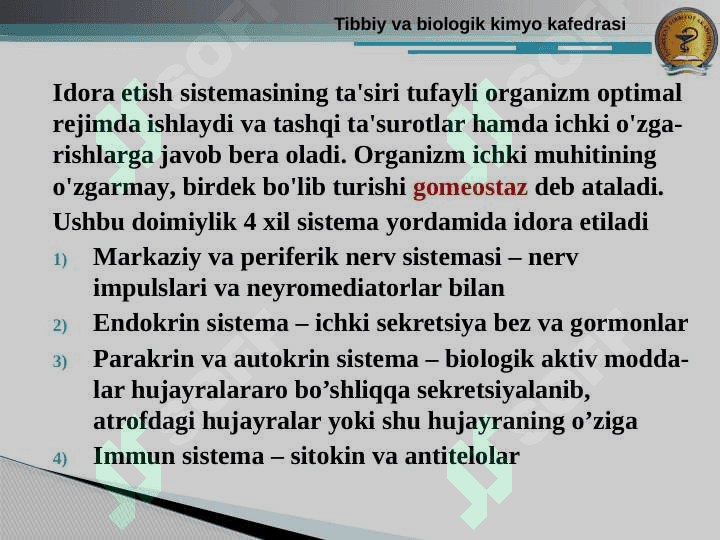 Endokrin tizim biokimyosi 3
