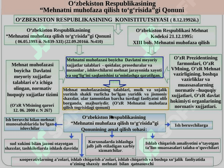 Hayot faoliyati xavfsizligining huquqiy va tashkiliy asoslari 6