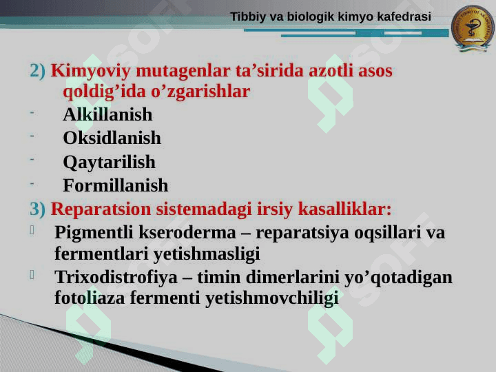 Mutatsiyalar va onkogenez 8