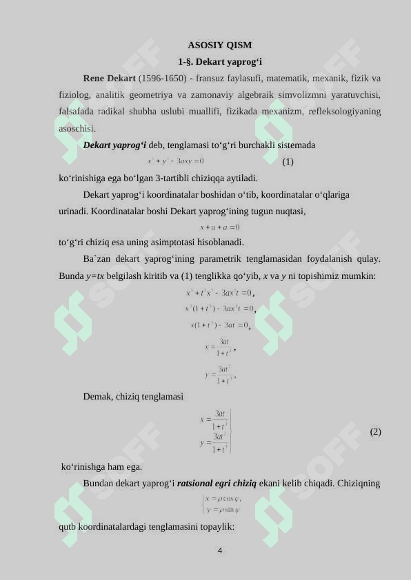 Tekislikdagi ajoyib chiziqlar 4