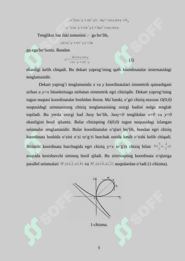 Tekislikdagi ajoyib chiziqlar 5