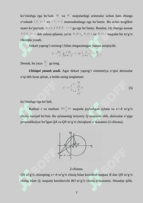 Tekislikdagi ajoyib chiziqlar 7