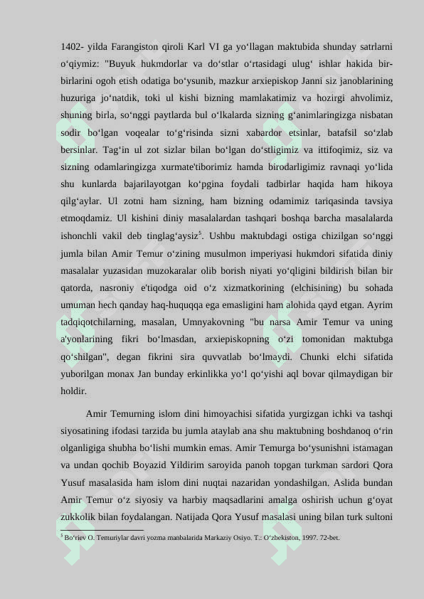 Amir Temur va Temuriylar davrida diplomatik munosabatlar 7
