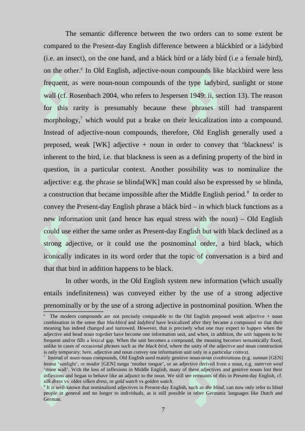 THE PROBLEM OF CATEGORIES IN ADJECTIVES 7