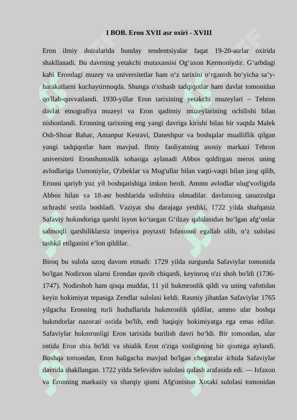 Eron Karimxon Zend 6
