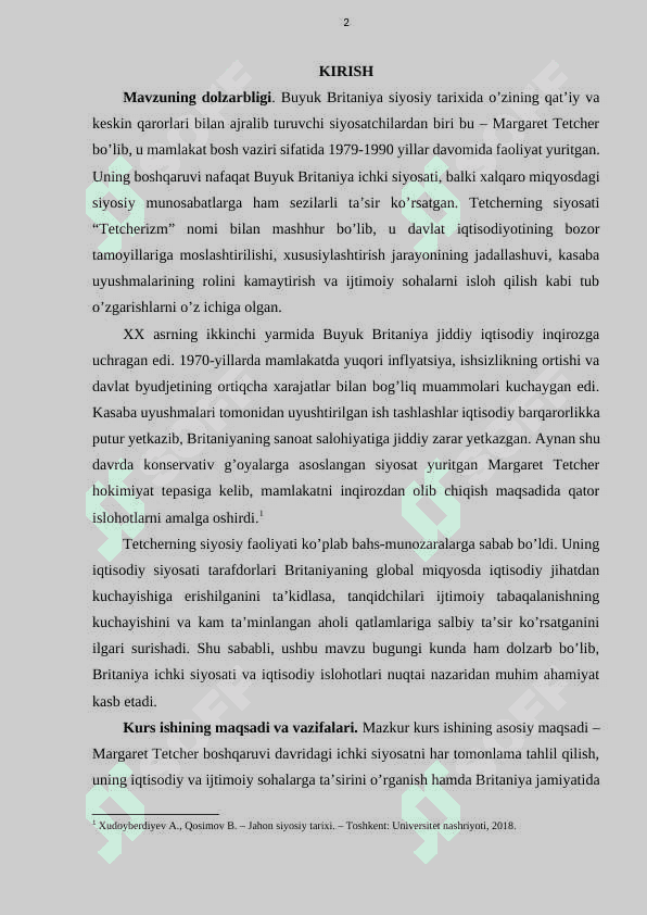 Buyuk Britaniyada M .Tetcherning ichki siyosati 3