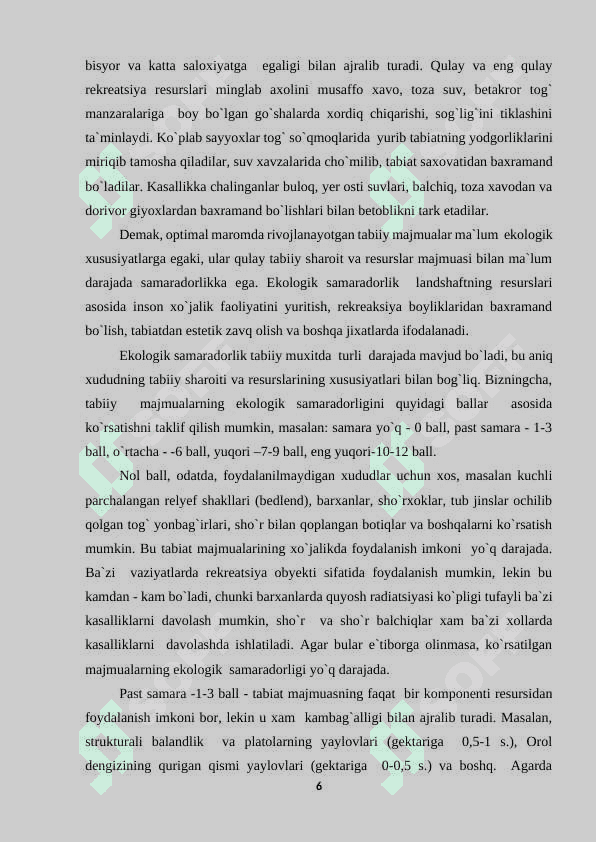 “Tabiatdan foydalanishning ijtimoiy-iqtisodiy jihatlari” 6