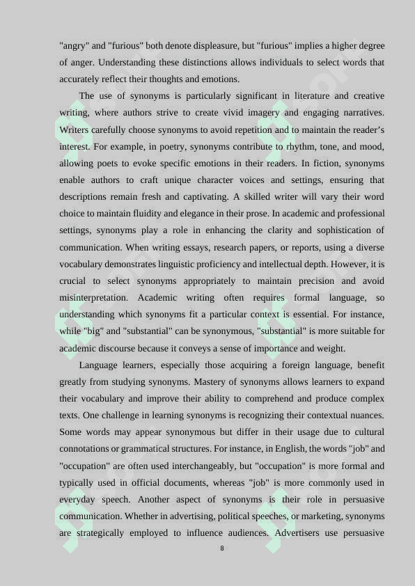 SINONYM,ANTONYM AND OMONYMS 8