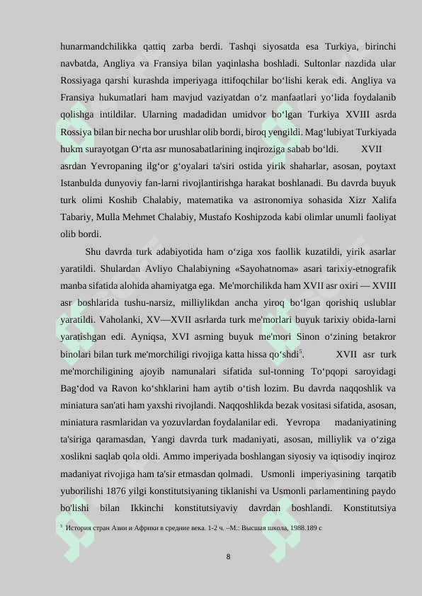 YANGI DAVRDA USMONIYLAR IMPERIYASI 8
