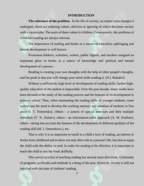 Developing reading skills in young learners at the primary school level 3