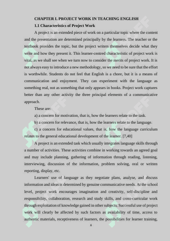 Teaching English to young learners through project work 6