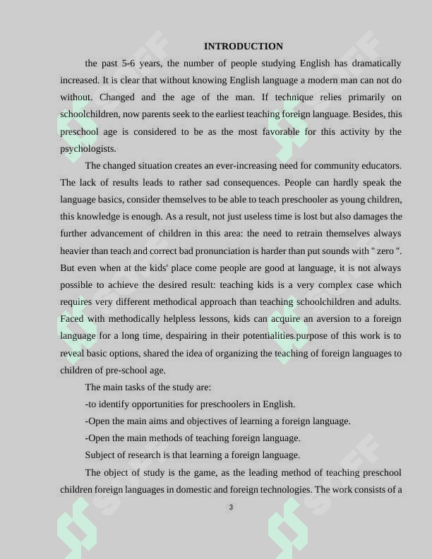 Similarities between teaching English at kindergarten and primary school 3