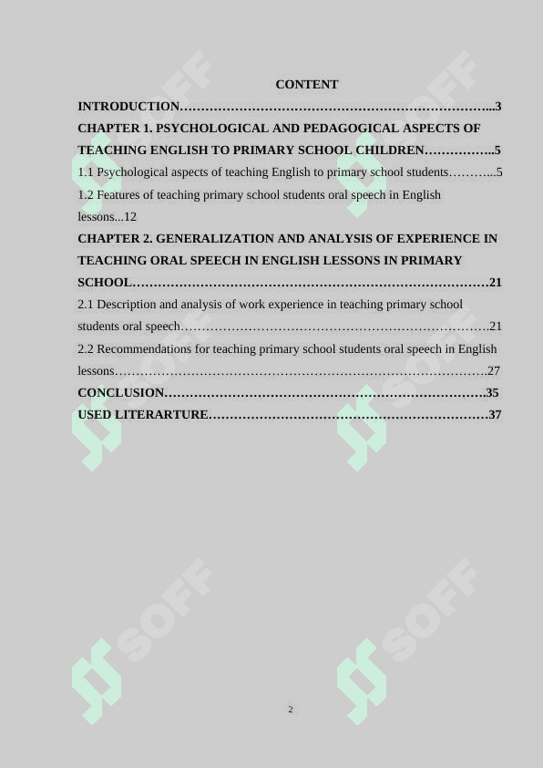 Developing speaking skills in young learners at the primary school level 2