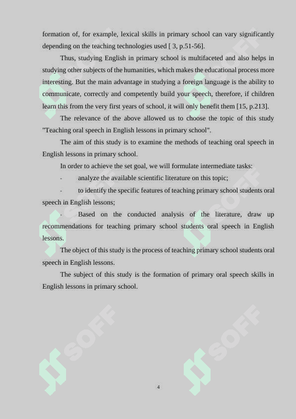 Developing speaking skills in young learners at the primary school level 4