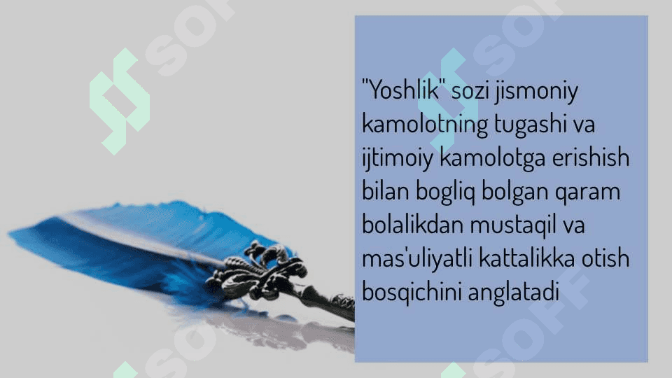 Yoshlar uchun ijtimoiy xiZmatlarning tarkibiy qismlari 4
