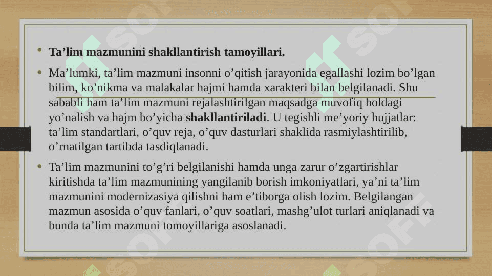 Ta’lim mazmunida milliy va jahon tajribalarini muvofiqlashtirish 2
