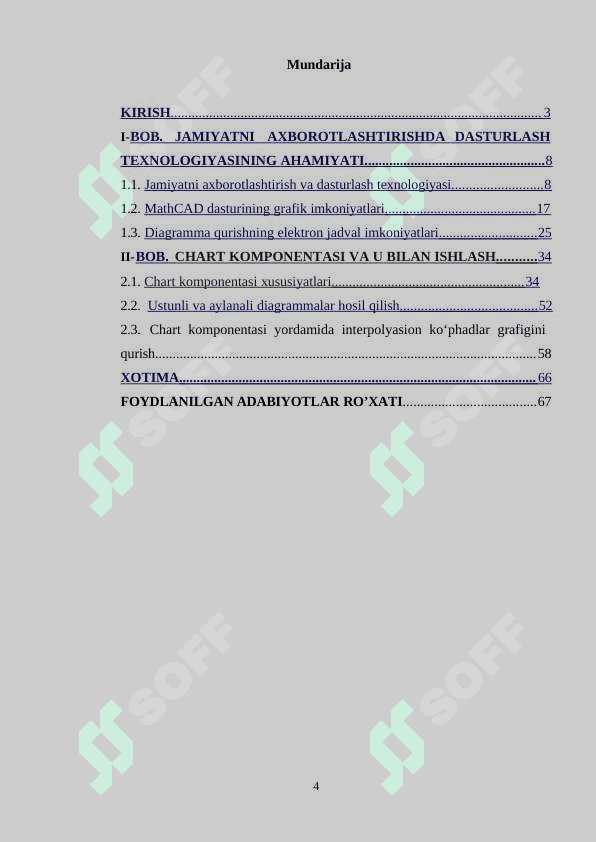 Delphi dasturining Tchart komponenti funksional imkoniyatlari 2
