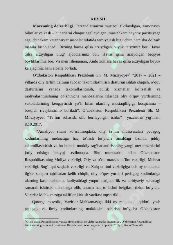 Boshlang’ich sinf o’qituvchilarining hujjatlarini o’rganish va tahlil qilish 3