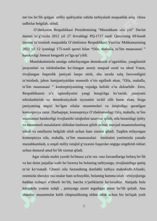 Maktab oila va mahalla bilan hamkorlikda olib boriladigan ijtimoiy hamkorlik faoliyati 7