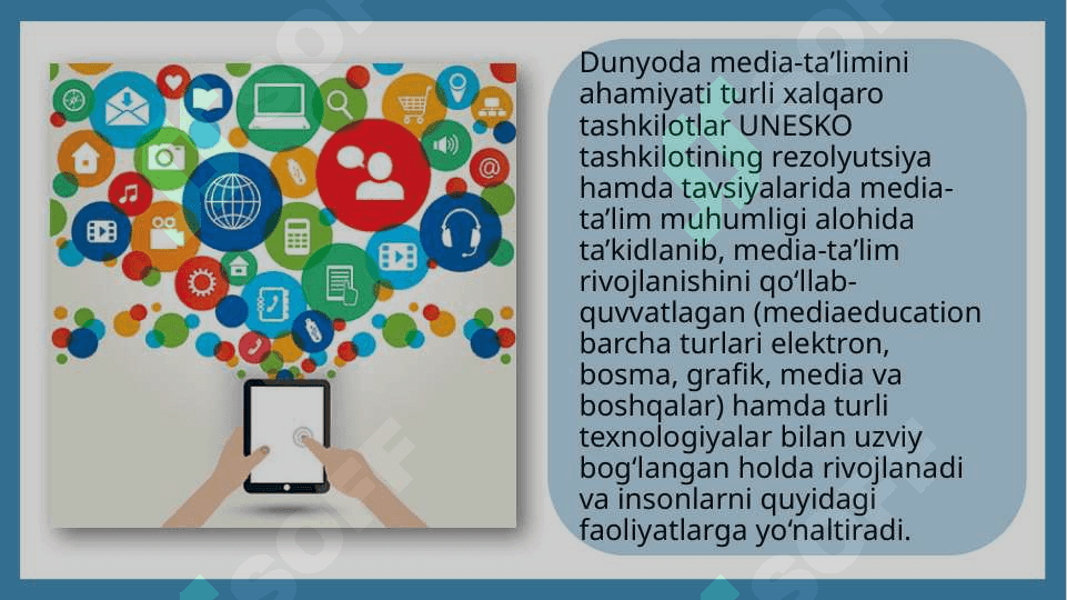 medialarning tarbiyaviy ahamiyati 8