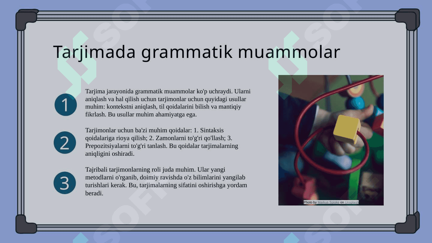 Tarjimada grammatik muammolar 3
