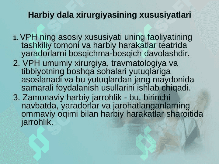 Zamonaviy o'q-dorilarning halokatli ta'sirining xususiyatlari. O'q otish jarohati patogenezi 3