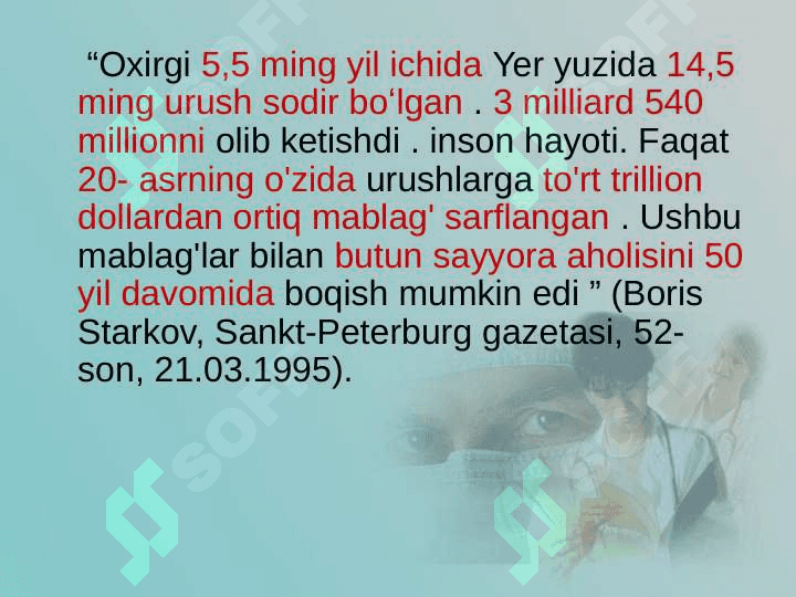 Zamonaviy o'q-dorilarning halokatli ta'sirining xususiyatlari. O'q otish jarohati patogenezi 4
