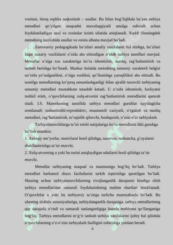 Tarbiyada rag’batlantirish va jazolash metodlari 6