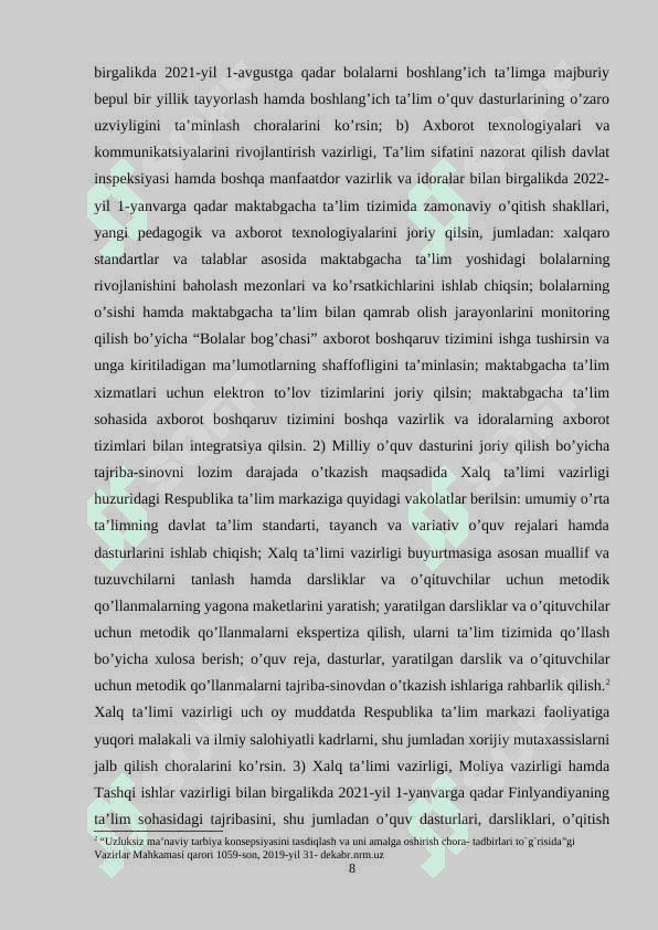 Oʼquvchilarning huquq va burchlari 8