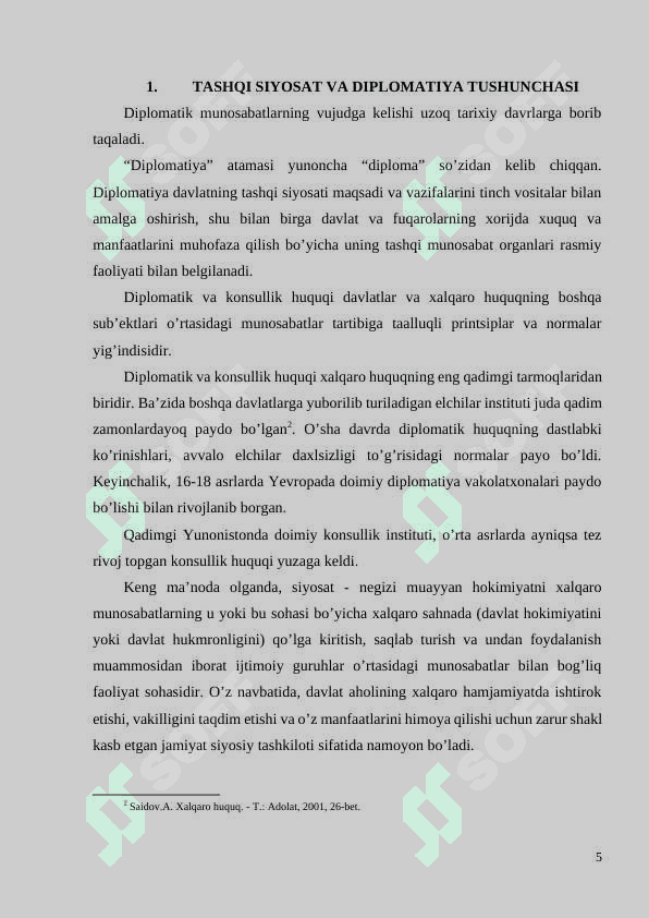 Diplomatik huquq asoslari 5