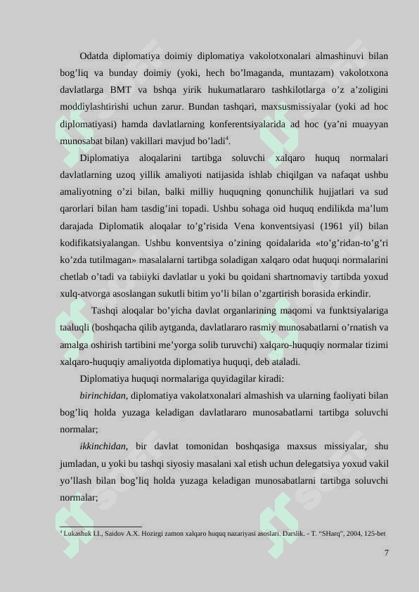 Diplomatik huquq asoslari 7