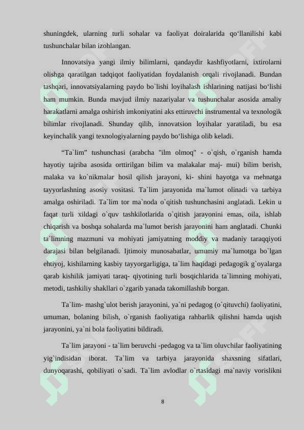 INNOVATSION PEDAGOGIK TEXNOLOGIYA HAQIDA TUSHUNCHA 8